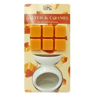 Βάση με αρωματικό wax melt salted caramel 6 κύβοι