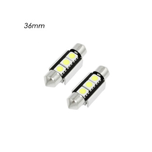 Σετ LED Πλαφονιέρας C5W Canbus 36mm 12V 3 SMD Ψυχρό Λευκό 6000K 2τμχ